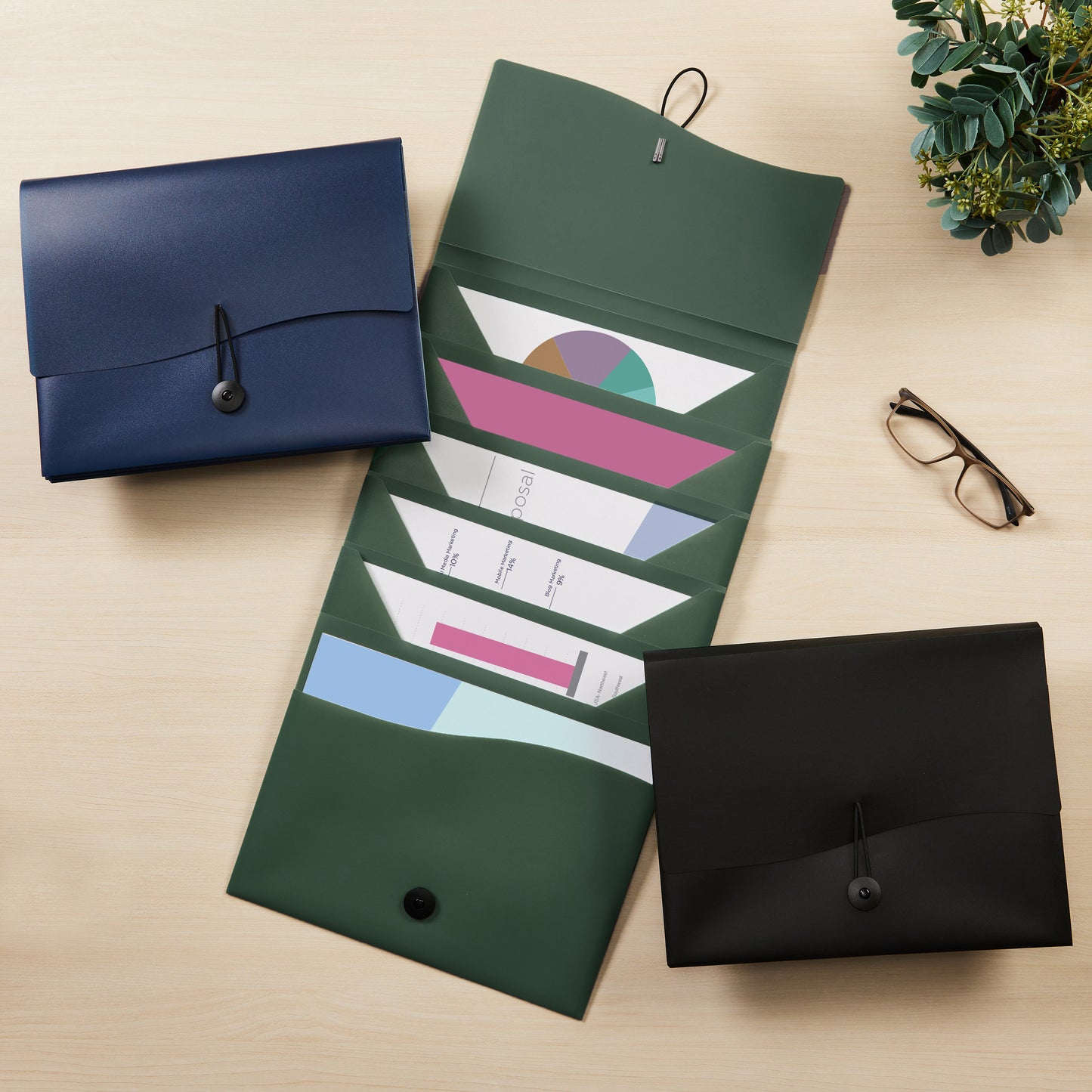 Avery Slide & View Letter Organizer - 6 pocket Folder