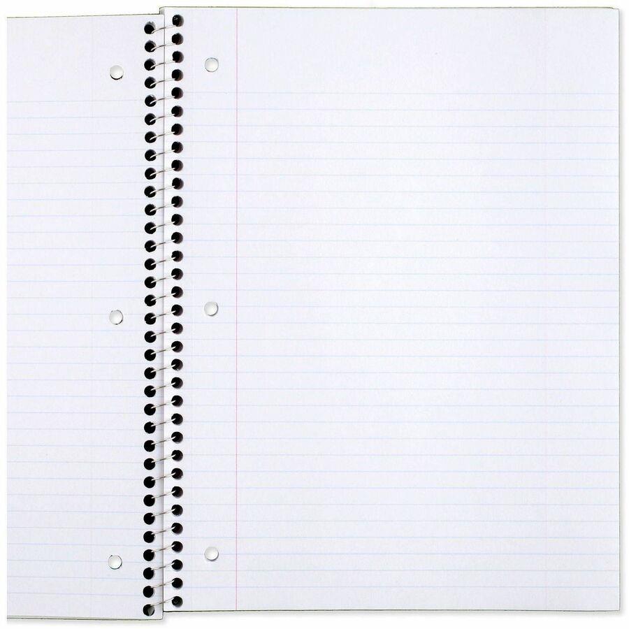 Mead One-subject Spiral Notebook - 70 Sheets - Spiral - College Ruled - 8" x 10 1/2" - White Paper - Tan Cover - Board Cover - Heavyweight, Punched