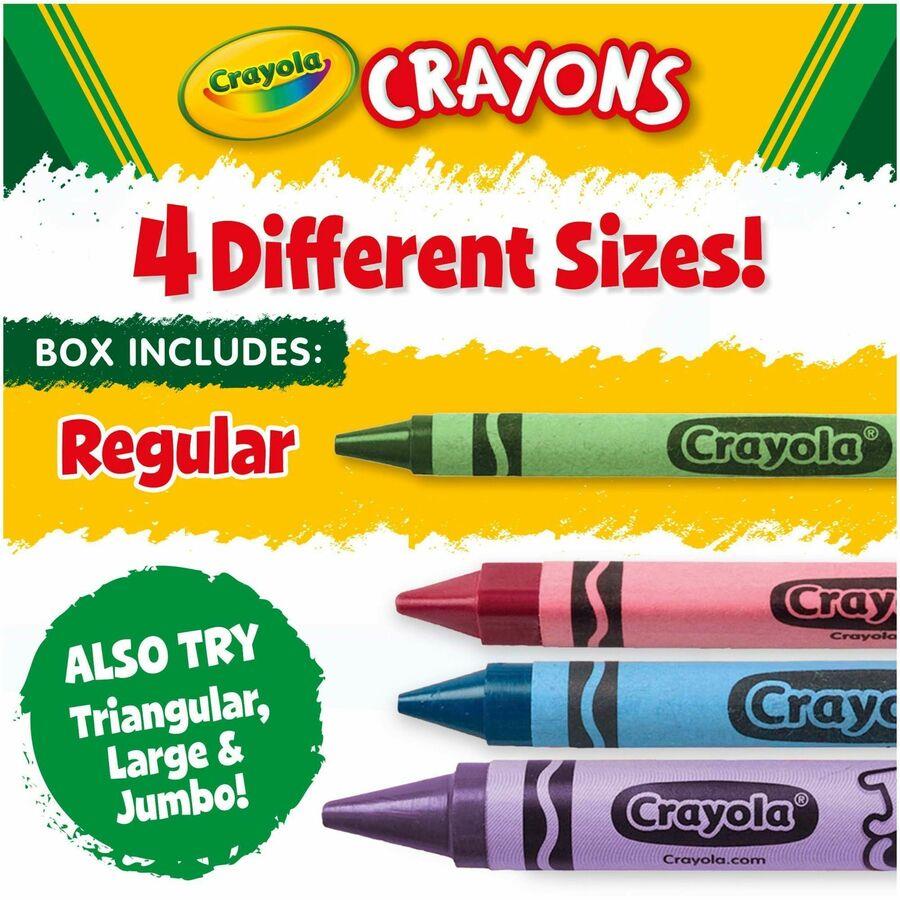 Crayola Regular Size Crayons - 3.6" Length x 0.3" Diameter - Assorted - 24 Count