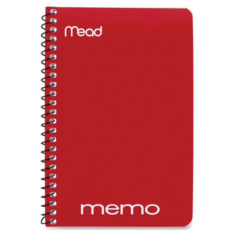 Mead Wirebound Memo Notebook  40 Sheets - Wire Bound - 4" x 6" Sheet Size - Assorted Color - Tan Board Cover - 1 Count