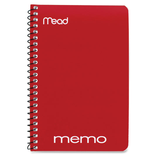 Mead Wirebound Memo Notebook  40 Sheets - Wire Bound - 4" x 6" Sheet Size - Assorted Color - Tan Board Cover - 1 Count