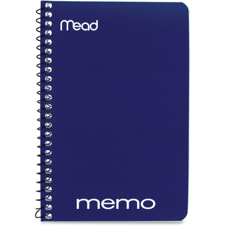 Mead Wirebound Memo Notebook  40 Sheets - Wire Bound - 4" x 6" Sheet Size - Assorted Color - Tan Board Cover - 1 Count