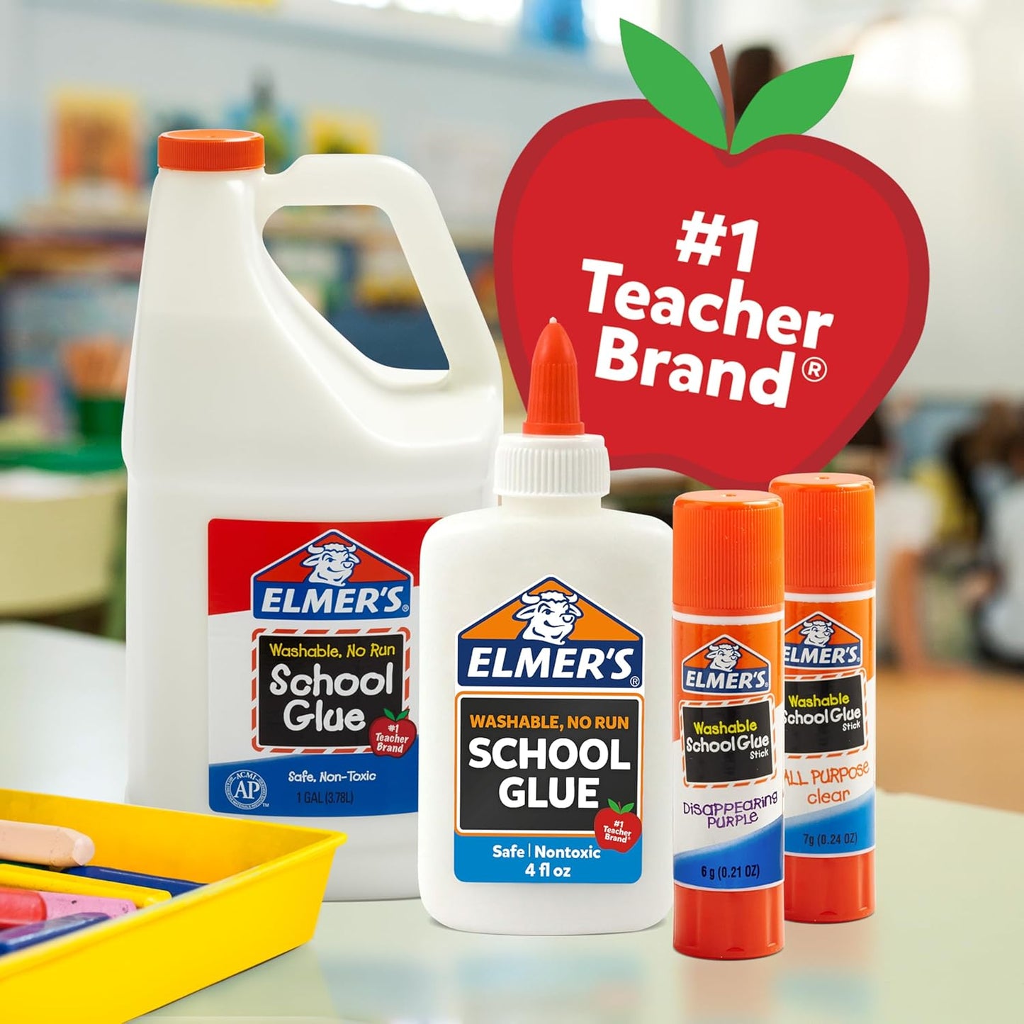 Elmer's Disappearing Purple School Glue Sticks - Purple - 0.77 oz
