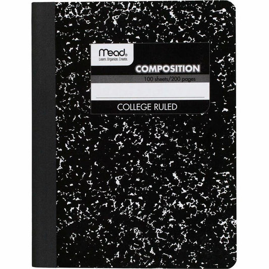 Mead College Ruled Composition Notebook,  7-1/2" x 9-3/4", 100 Sheets - 1 Count
