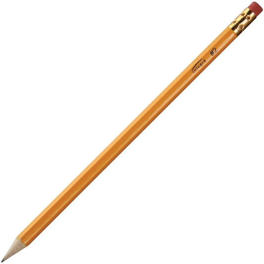 Integra Presharpened No. 2 Pencils - #2 Lead - Yellow Barrel