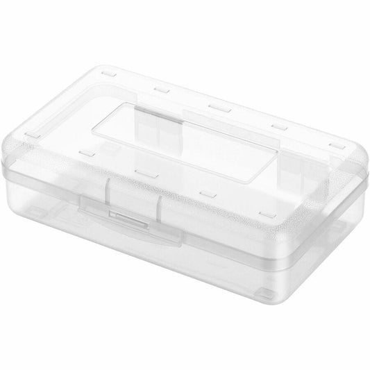 Business Source Carrying Case Pencil, Writing Utensils, Supplies - Clear - 1 Count