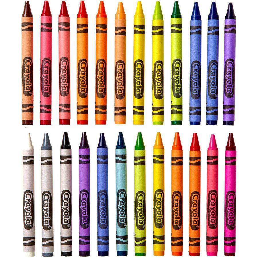 Crayola Regular Size Crayons - 3.6" Length x 0.3" Diameter - Assorted - 24 Count