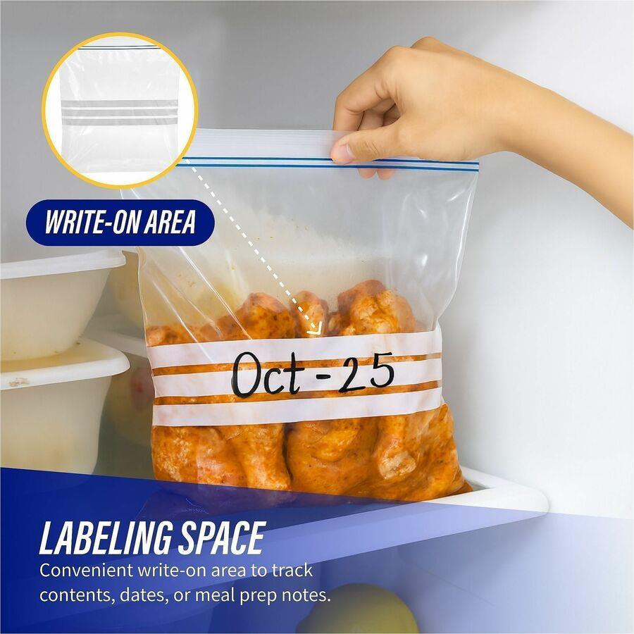 Clear Reclosable Storage Bags - 40 Count