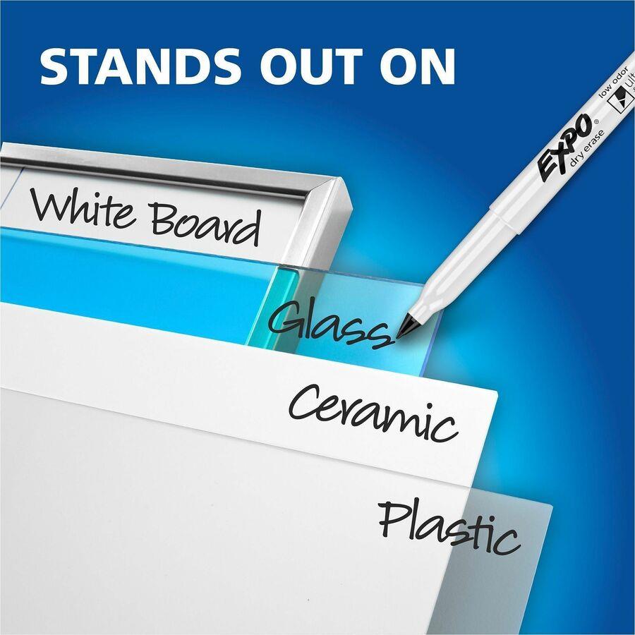Expo Dry Erase Markers - Ultra Fine Marker Point - Erasable - Assorted Ink - 8 Count