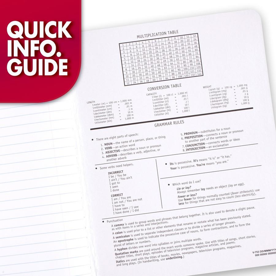 Mead College Ruled Composition Notebook,  7-1/2" x 9-3/4", 100 Sheets - 1 Count
