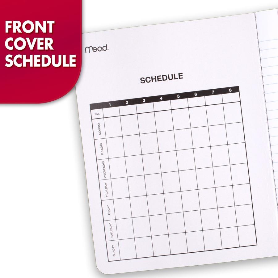 Mead College Ruled Composition Notebook,  7-1/2" x 9-3/4", 100 Sheets - 1 Count