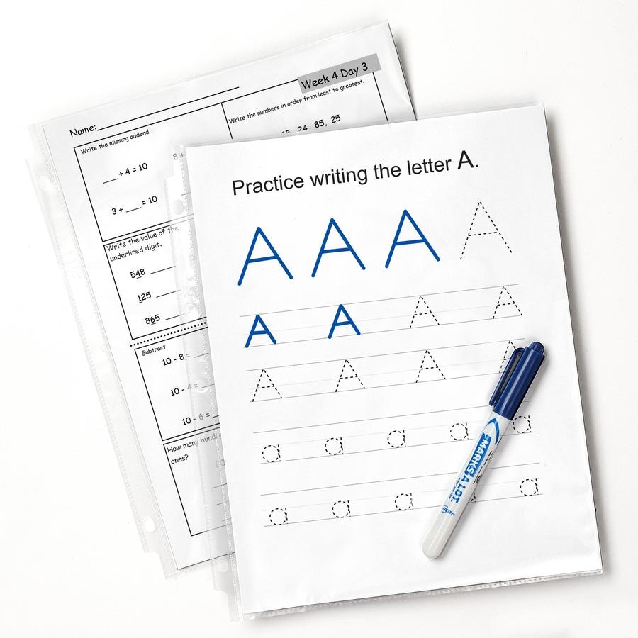 Avery Standard Weight Sheet Protectors  For Letter 8 1/2" x 11" Sheet - Clear - Polypropylene - 100 Count