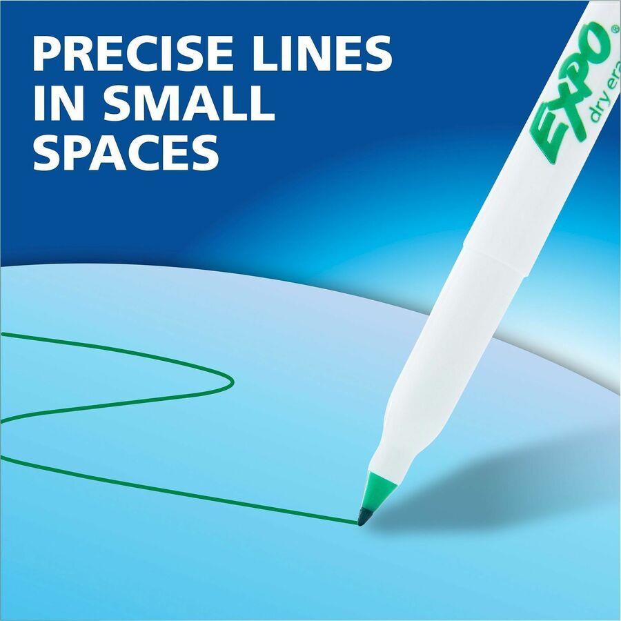 Expo Dry Erase Markers - Ultra Fine Marker Point - Erasable - Assorted Ink - 8 Count