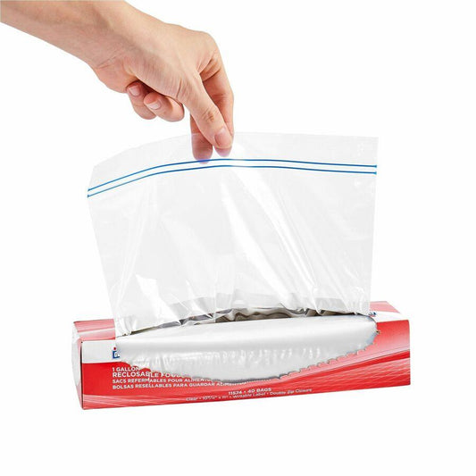 Clear Reclosable Storage Bags - 40 Count