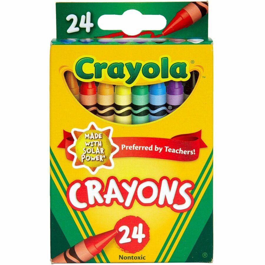 Crayola Regular Size Crayons - 3.6" Length x 0.3" Diameter - Assorted - 24 Count