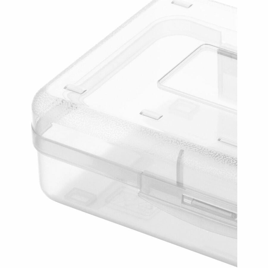 Business Source Carrying Case Pencil, Writing Utensils, Supplies - Clear - 1 Count