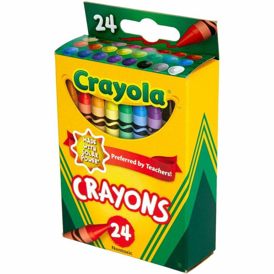 Crayola Regular Size Crayons - 3.6" Length x 0.3" Diameter - Assorted - 24 Count