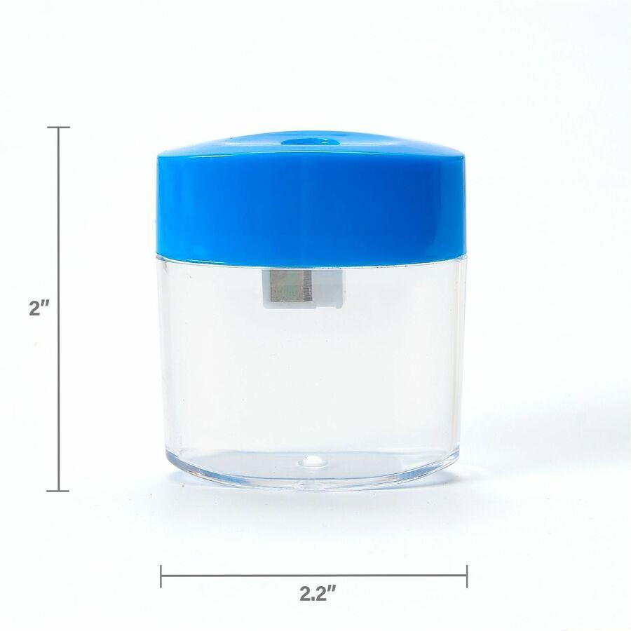 Integra Oval Plastic Sharpeners Handheld - 1 Hole(s) - Plastic - Assorted Colors