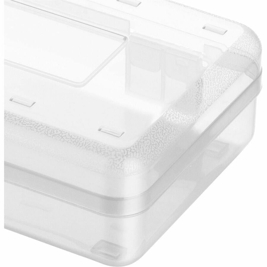 Business Source Carrying Case Pencil, Writing Utensils, Supplies - Clear - 1 Count